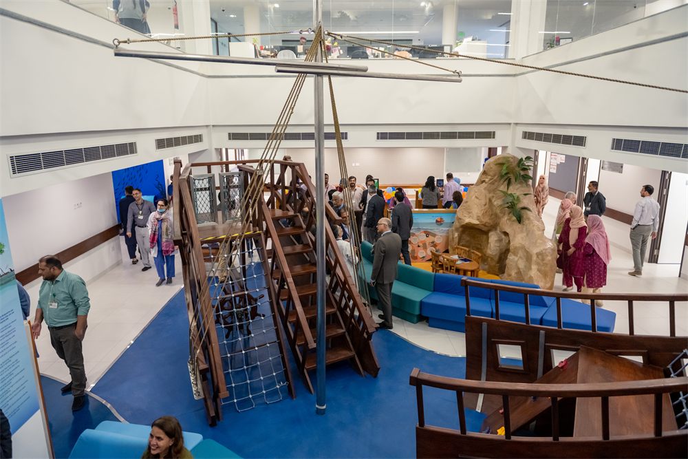 Ocean-themed children’s learning space was developed at Aga Khan University Hospital’s (AKUH) Women and Child Health Centre