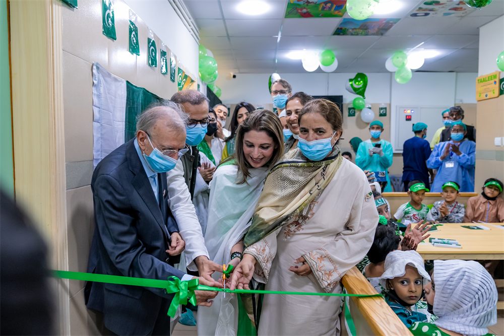 Project Taaleem inaugurated at the National Institute of Child Health (NICH) through a collaboration between the Child Aid Association, TDF and Umeed Par