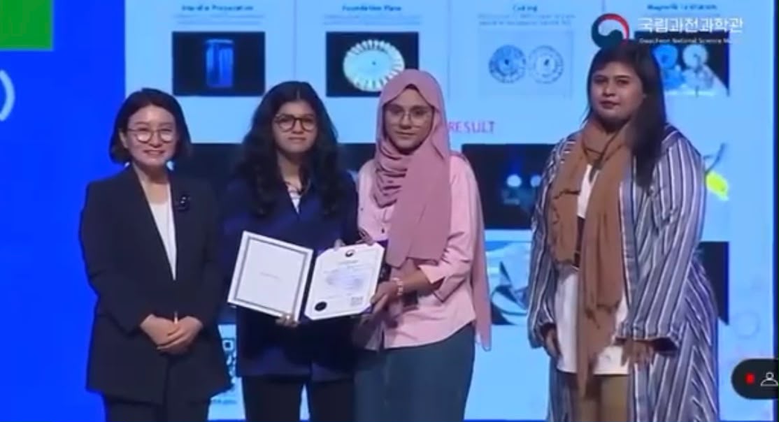 Dawood Public School students take 3rd place in South Korea